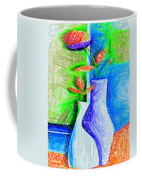 Rafael Salazar Coffee Mug featuring the digital art Looking Pretty by Rafael Salazar