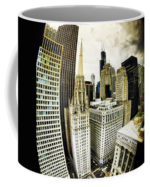 City Coffee Mug featuring the photograph Looking Towards The Southwest And The Sears Tower by Nick Heap