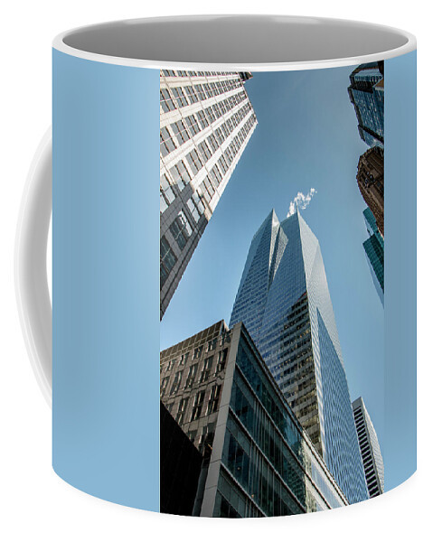 New York City Coffee Mug featuring the photograph Looking Up 3 by Teresa Wilson