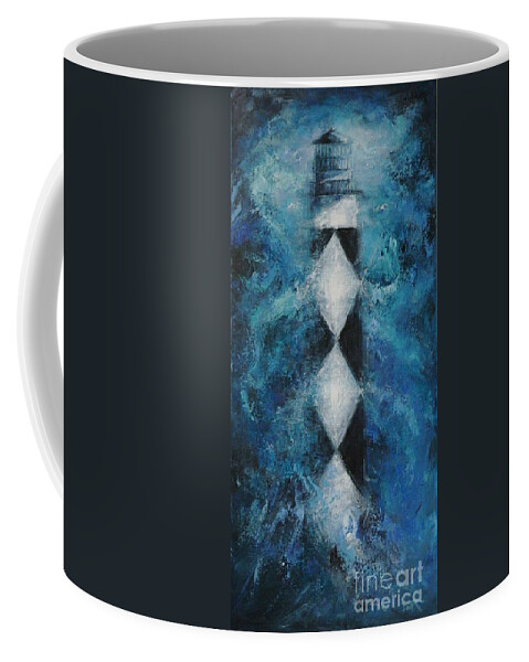 Cape Lookout Coffee Mug featuring the painting Lookout by Dan Campbell