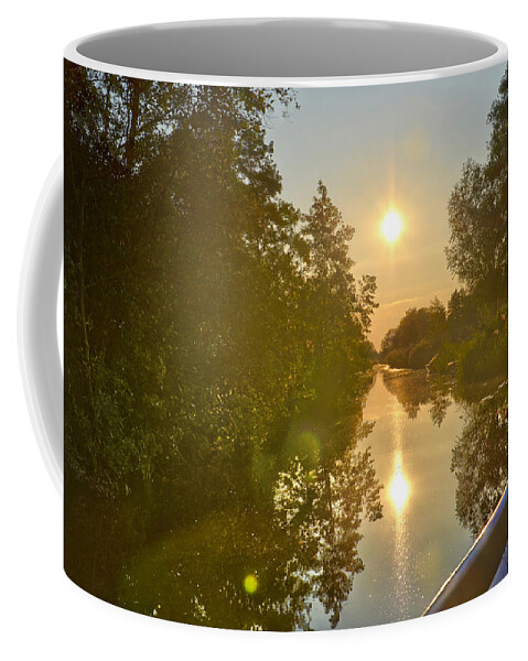 Boat Coffee Mug featuring the photograph Loosdrecht Boat Trip by Frans Blok