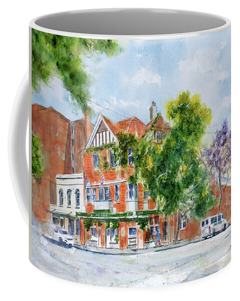 Lord Dudley Coffee Mug featuring the painting Lord Dudley Hotel by Debbie Lewis