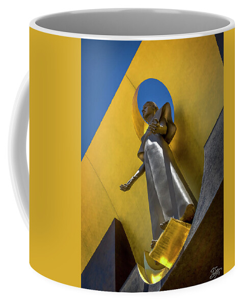 Endre Coffee Mug featuring the photograph Los Angeles Cathedral Virgin by Endre Balogh
