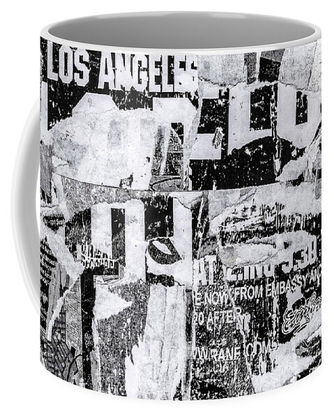 Collage Coffee Mug featuring the mixed media Los Angeles by Roseanne Jones
