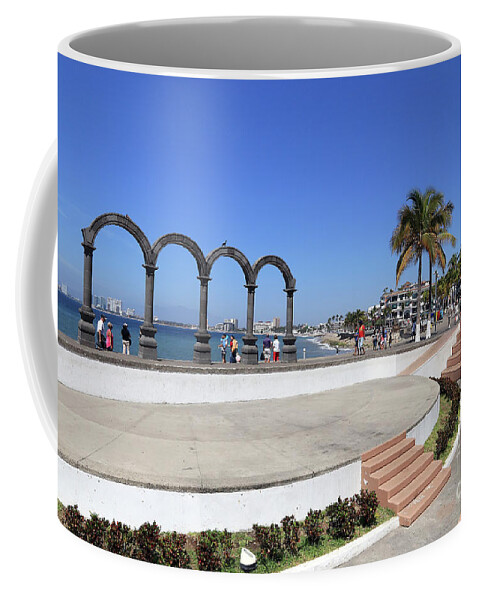 Arches Coffee Mug featuring the photograph Los Arcos Amphitheater by Teresa Zieba