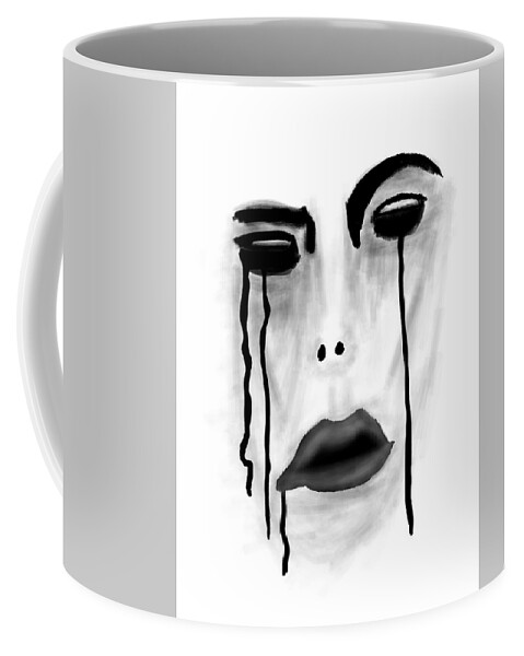 Apple Pencil Drawing Coffee Mug featuring the drawing Loss by Bill Owen