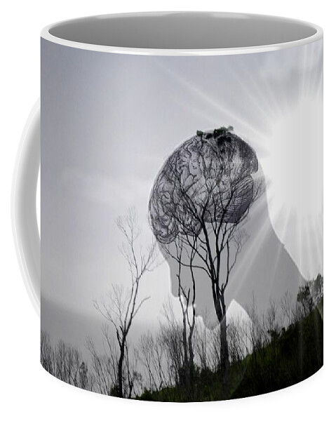 Connection Coffee Mug featuring the digital art Lost Connection With Nature by Paulo Zerbato