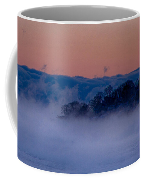 #jefffolger #vistaphotography Coffee Mug featuring the photograph Lost in the sea smoke by Jeff Folger
