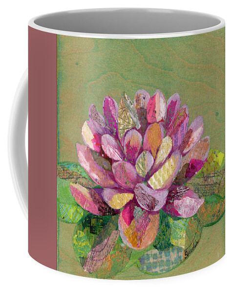 Lotus Coffee Mug featuring the painting Lotus Series II - 3 by Shadia Derbyshire