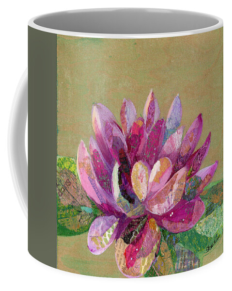 Lotus Coffee Mug featuring the painting Lotus Series II - 4 by Shadia Derbyshire