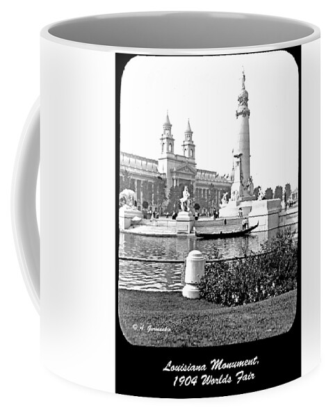 1904 Coffee Mug featuring the photograph Louisiana Monument 1904 World's Fair by A Macarthur Gurmankin