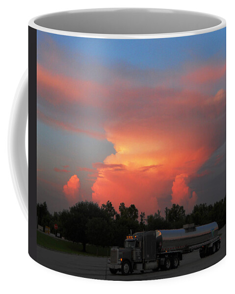 Fine Coffee Mug featuring the photograph Louisiana Sunset by Maggy Marsh