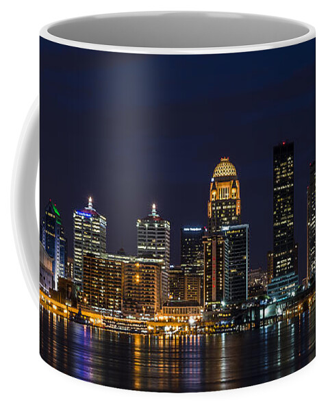 Louisville Coffee Mug featuring the photograph Louisville Skyline by Andrea Silies