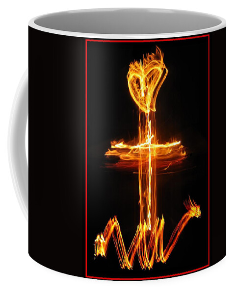 Cross Coffee Mug featuring the photograph Love Defeats The Serpent by Mark Fuller