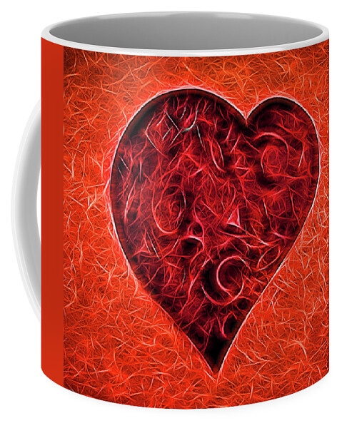 Love Coffee Mug featuring the digital art Love Heart # 2 by Allen Beatty