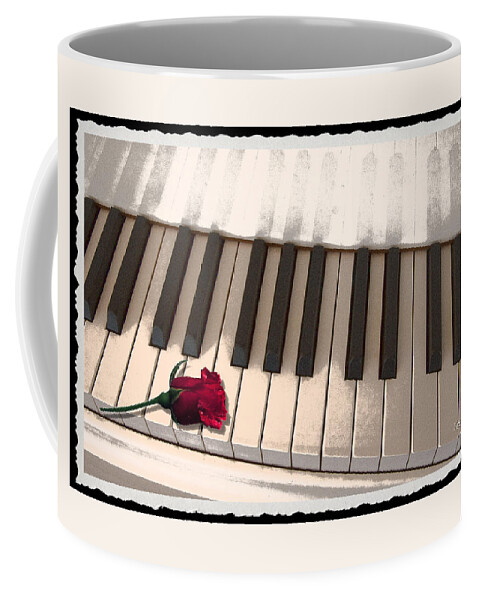 Piano Coffee Mug featuring the photograph Love Notes by Terri Harper