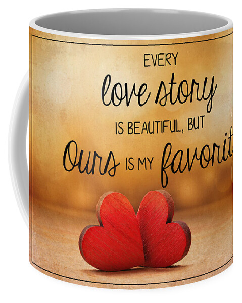 Love Coffee Mug featuring the photograph Love Story by Teresa Wilson
