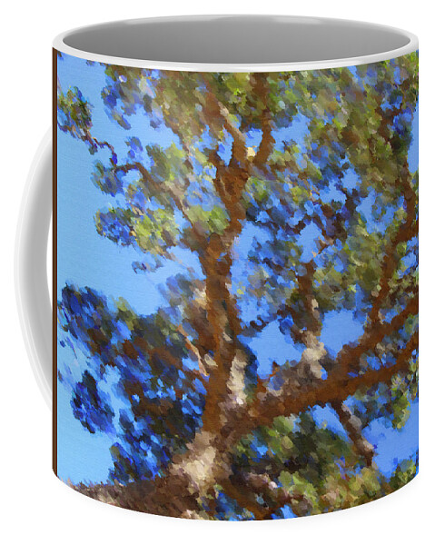 Oak Coffee Mug featuring the digital art Lovely As A Tree by Donna Blackhall