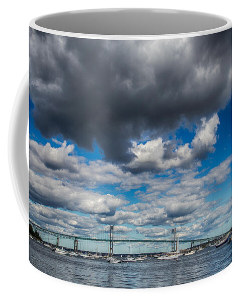 Coastal Coffee Mug featuring the photograph Low Clouds by Karol Livote