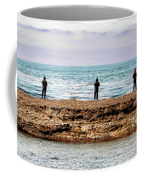 Fishing Coffee Mug featuring the photograph Low Tide Fishing by Joseph Hollingsworth