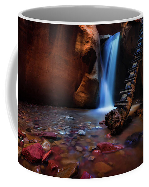 Waterfall Coffee Mug featuring the photograph Lower Falls at Kanarra Canyon by Dave Koch