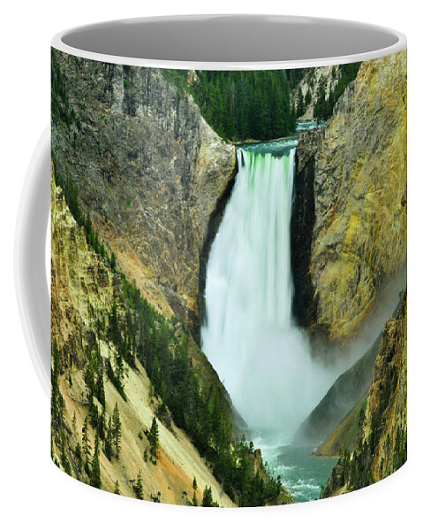 Lower Falls Coffee Mug featuring the photograph Lower Falls no border or caption by Greg Norrell