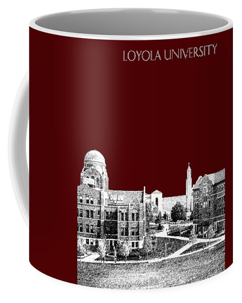  Coffee Mug featuring the digital art Loyola University Version 4 by DB Artist