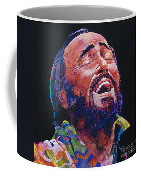Opera Coffee Mug featuring the painting Luciano Pavarotti by David Lloyd Glover