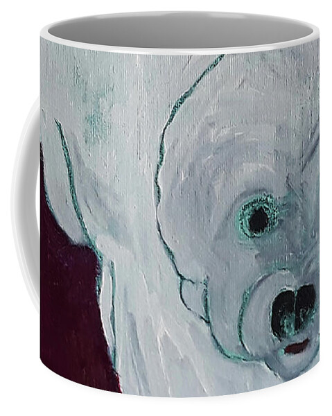 Pets Coffee Mug featuring the painting Lucky by Gabby Tary