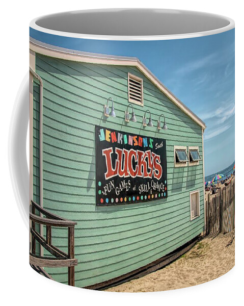 Luckys Coffee Mug featuring the photograph Luckys At Jenkinsons South by Kristia Adams
