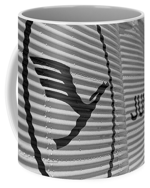 Lufthansa Coffee Mug featuring the photograph Lufthansa and Junkers logos by Riccardo Mottola