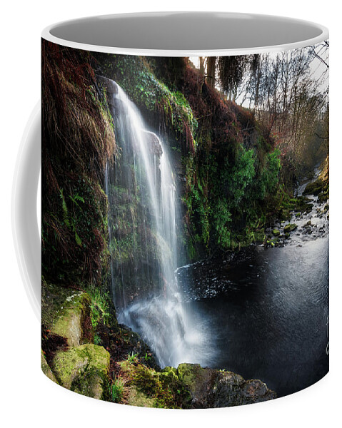 Bridge Coffee Mug featuring the photograph Lumb Hole Falls by Mariusz Talarek