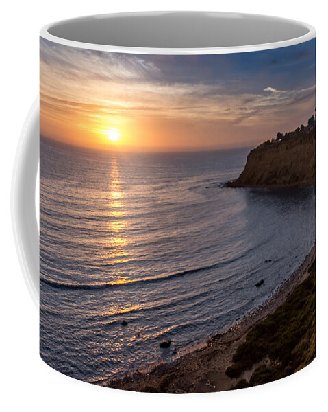Beach Coffee Mug featuring the photograph Lunada Bay Sunset by Ed Clark
