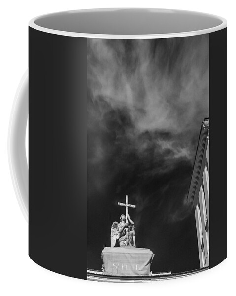 Russian Artists New Wave Coffee Mug featuring the photograph Lutheran Church of Peter amd Paul in St. Petersburg by Dmitry Soloviev