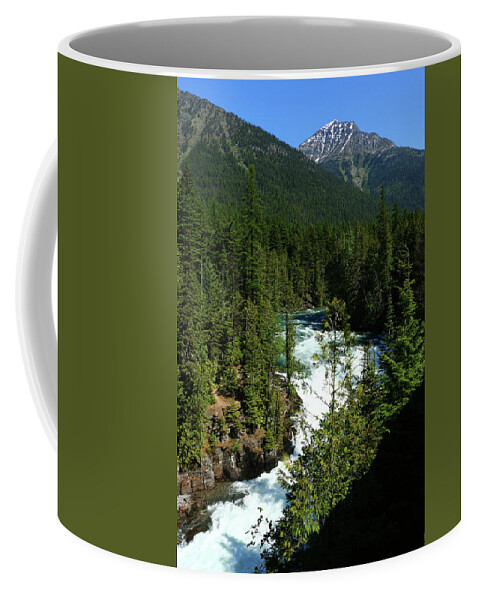  Montana Coffee Mug featuring the photograph Mac Donald River Rapids by Christiane Schulze Art And Photography