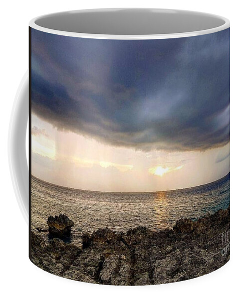 Water Coffee Mug featuring the photograph Macabuca Sunset by Jerome Wilson