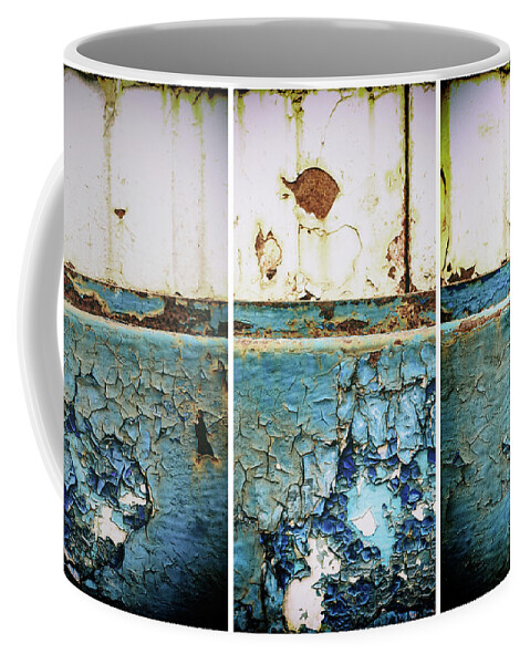Machine Coffee Mug featuring the photograph Machine Rust Triptych by John Williams