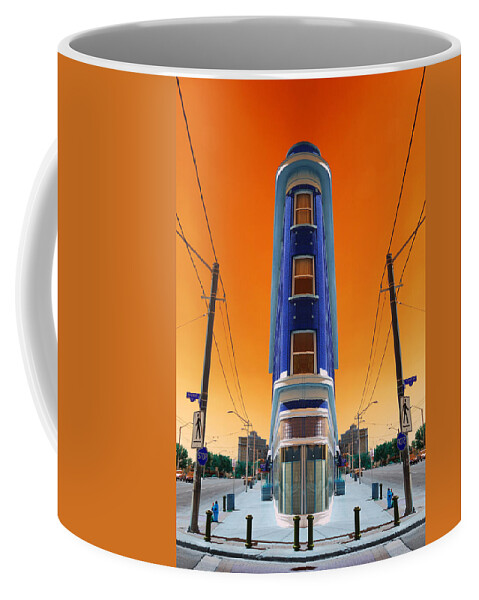 Abstract Coffee Mug featuring the photograph Mad World by Wayne Sherriff