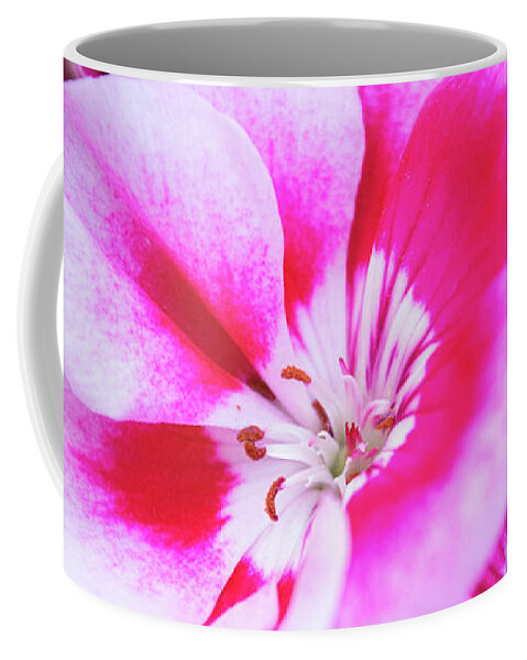 Flowers Coffee Mug featuring the photograph Magenta Painted Blooms by Lisa Blake