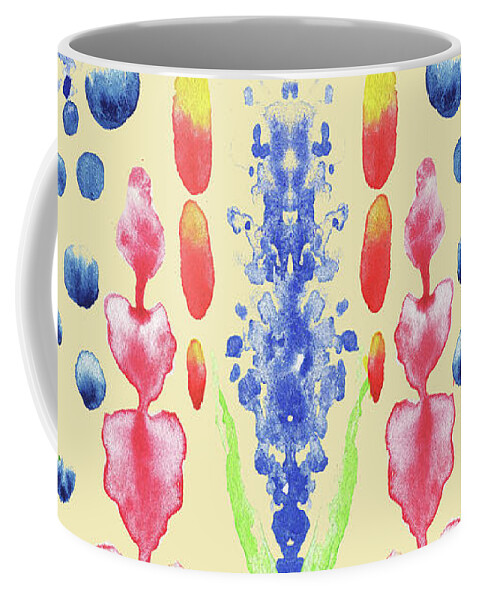 Watercolor Coffee Mug featuring the painting Magic Garden Flowers Watercolor Garden Magic by Irina Sztukowski
