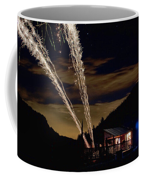 Fireworks Coffee Mug featuring the photograph Magic Mountain by James BO Insogna