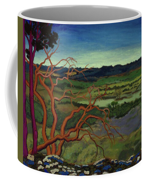Colorist Painting Coffee Mug featuring the painting Magic Trees of Wimberley by Vera Smith