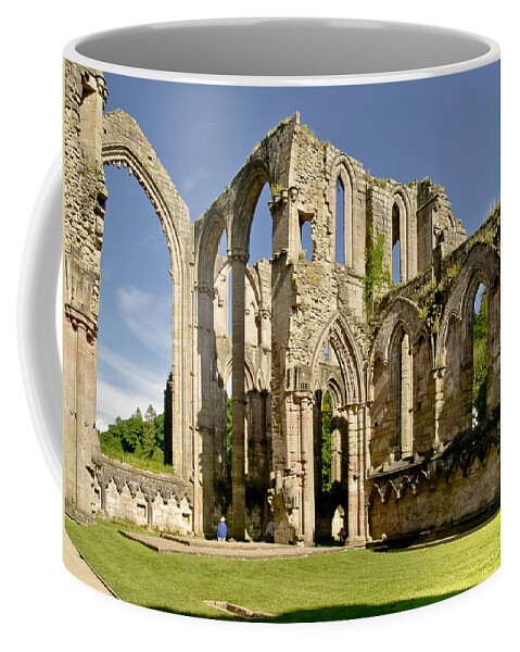 Abbey Coffee Mug featuring the photograph Magnificent ruins. by Elena Perelman