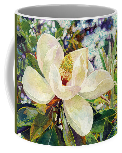 Magnolia Coffee Mug featuring the painting Magnolia Melody by Hailey E Herrera