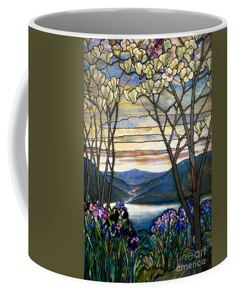 Designed by Louis C. Tiffany, Magnolias and Irises, American