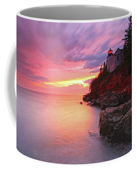 Acadia National Park Coffee Mug featuring the photograph Maine Acadia National Park Bass Harbor Head Light by Juergen Roth
