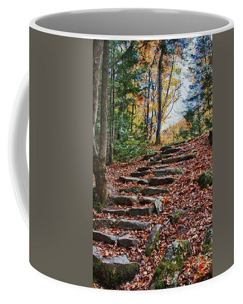 Autumn Foliage New England Coffee Mug featuring the photograph Maine fall foliage by Jeff Folger
