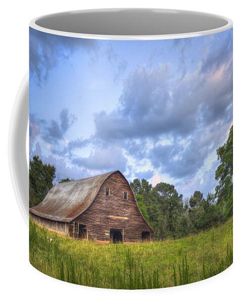 Reid Callaway Stormy Day Coffee Mug featuring the photograph Majestic Barn at Philomath by Reid Callaway