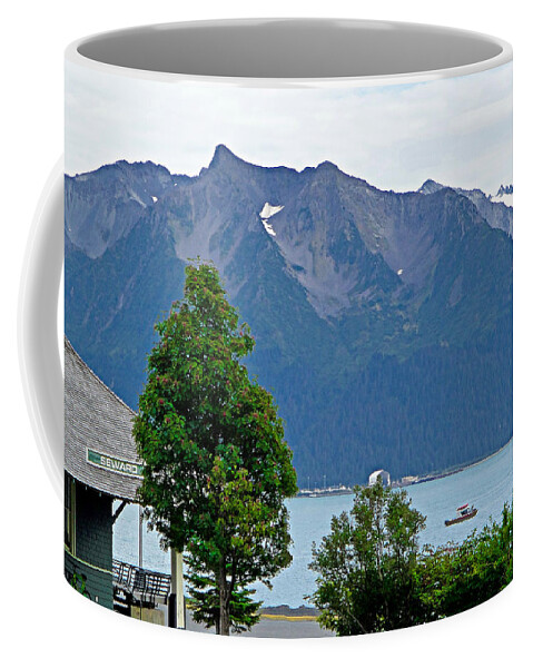 Majestic Coffee Mug featuring the photograph Majestic Seward View by Robert Meyers-Lussier