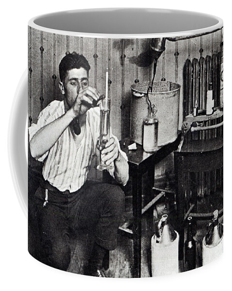 Prohibition Coffee Mug featuring the photograph Making Bootleg Liquor by American School